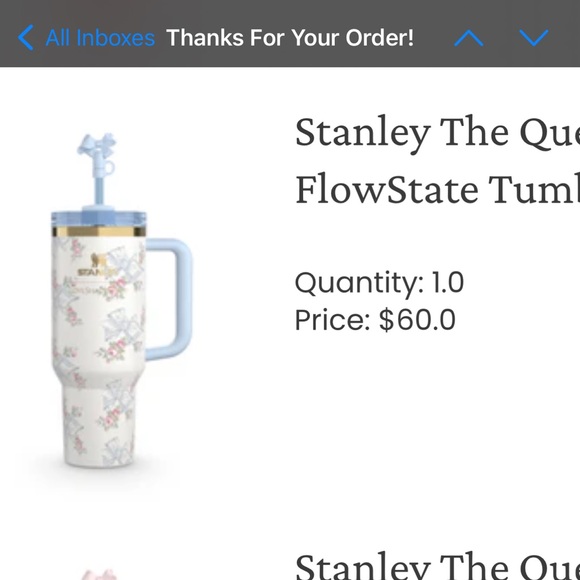 Stanley x Love Shack Fancy 40oz Blue - Picture 1 of 2